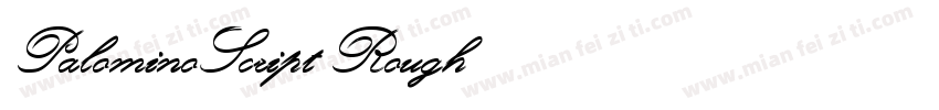 PalominoScript Rough字体转换